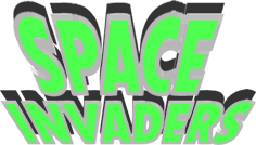 space invaders slot logo